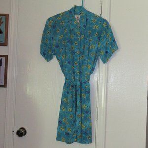 Large Short Sleeve Floral Rayon Romper